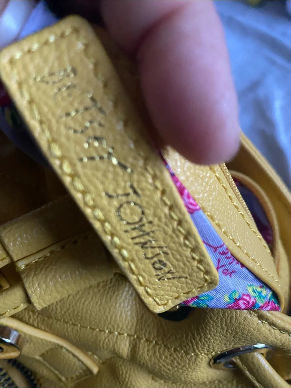 Betsey Johnson Yellow Faux-Leather Bow Accent Mini Backpack